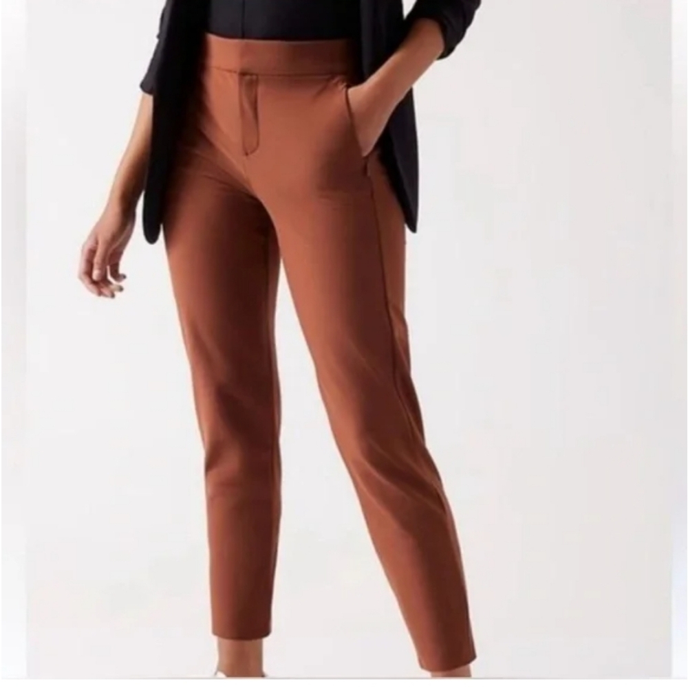 Athleta Stellar Skinny Trouser Color Ancient Mahogany Women’s Size 14P